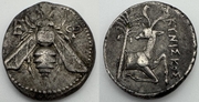 IONIA: Ephesos (370-360 BCE) Ar Tetradrachm (15.19g), Magistrate Kyniskos. *pending*