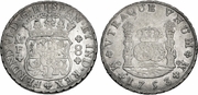 MEXICO: Fernando VI (1746-59) 1753-MF 8 Reales, Columnario type; Yonaka, Mexico M8-53.  *pending*