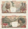 FRENCH ANTILLES ND (1960) 1 Nouveau Franc, o/p on 100 Francs;  Pick 1a, B101a. *pending*