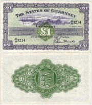 GUERNSEY 1 July 1966 1 Pound; Pick 43c, B148u