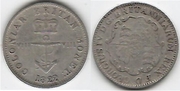BRITISH WEST INDIES 1822/1 1/8 Dollar �Anchor Money�; KM-2