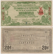 Philippines: Negros Occidental Provincial Currency Committee 1942 20 Centavos, Pick S644