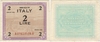 Italy: Allied Military Currency 1943 2 Lire, Pick M11b, B602b