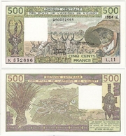 West African States: Senegal 1984 500 Francs, Pick 706Kg, B111Kf