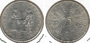 Austria 1960 25 Schilling, Carinthian Plebiscite, 40th Anniversary; KM-2890