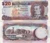 Barbados 2007 20 Dollars, Pick 69a, B228a Barbados 2007 20 Dollars, Pick 69a, B228a