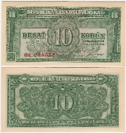 Czechoslovakia 1950 10 Korun, SPECIMEN Note, Pick 69s, B148as1