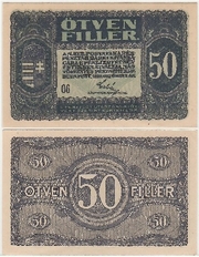 Hungary 1920 50 Filler, Pick 44