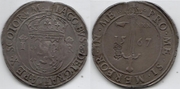 SCOTLAND: James VI (1567-1625) OD1567 (1578) Ryal, Thistle revalidation c/s; S-5472.  Edinburgh Mint.  *pending*