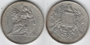 GUATEMALA 1894 Peso, KM-210. *pending*