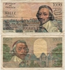 France Dec 1956 1000 Francs, Pick 134a France Dec 1956 1000 Francs, Pick 134a