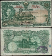 THAILAND 18 Feb 1935 20 Baht, Pick 25. *pending*