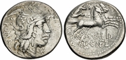 ROMAN REPUBLIC: M. Calidius, Q. Metellus, and Cn. Fulvius Ar Denarius; Sydenham 539. *pending*
