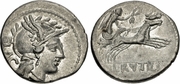 ROMAN REPUBLIC: L. Rutilius Flaccus Ar Denarius; RSC Rutilia 1a. *pending*