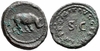 DOMITIAN (81-96 CE) Cu Quadrans of  84-85; RIC-248. *pending*