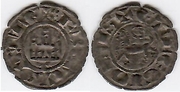 CASTILE Y LEON: Fernando IV, El Emplazado (1295-1312) Billon Pepion, Toledo Mint; FAB-326