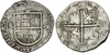 SPAIN: Felipe II, el Prudente (1556-98) Ar 8 Reales, Sevilla Mint issue before 1588; Calic� 720. *pending*