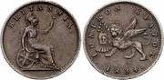 IONIAN ISLANDS: William IV (1830-37) 1834 1 Lepton (Copper); KM-34