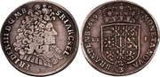 BRANDENBURG-PRUSSIA: Friedrich III (1688-1713) 1689-LCS Gulden (2/3 Thaler), Berlin Mint; KM-556.  *pending*