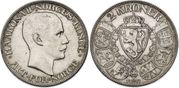 NORWAY: Haakon VII 1917 2 Kroner, KM-370, Kongsberg Mint