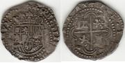 PERU: Felipe II (1556-1598) Ar 2 Reales of 1573-74, Assayer B.  *PRELIM*