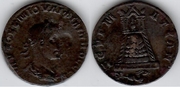 PHILIP II (247-249) Ae Tetrassarion of Commagene: Zeugma, Uncertain countermark. 