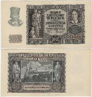 Poland 1940 20 Zlotych, Pick 95