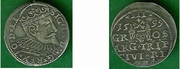 POLAND: City of Riga: Sigismund III of Vasa (1587-1632) 1599 Ar 3 Groszy; Gum. 1455.  **SOLD OUT**