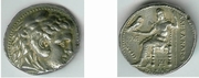 SELEUKID KINGDOM: Seleukos I,  Nikator (312-281 BCE).  Struck in the name of Alexander III, Ar Tetradrachm of Babylon 311-300 BCE; Price 3772.  **SOLD OUT**