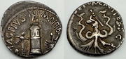 SEXTUS POMPEY (43-35 BCE) Ar Denarius, Sicilian Mint struck 42-40 BCE; RSC-2. **PRICE ON REQUEST**