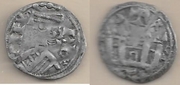 SPAIN: Alfonso VIII (1158-1214) Billon Dinero,  Toledo Mint; CC-1110.  **SOLD OUT**
