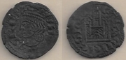SPAIN: Alfonso XI, El Justiciero (1312-50)  Billon Cornado of 1333-1350,  MM 2 stars; CC-1247.  **SOLD OUT**