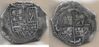 SPAIN: Felipe II (1556-98) (1596-98) 8 Reales,  Toledo Mint, Ensayador C; CC-3849