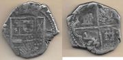 SPAIN: Felipe III (1598-1621) (1600-15) 2 Reales,  Toledo Mint; Ensayador C.  **SOLD OUT**