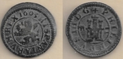 SPAIN: Felipe III (1598-1621)  1603 2 Maravedis,  Segovia Mint; CC-4011.  **SOLD OUT**