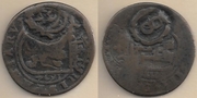 SPAIN: Felipe IV (1621-65) 1659 8 Maravedis Resellados, c/s on 1624 8 Maravedis, Segovia Mint.  **SOLD OUT**