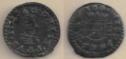 SPAIN: Felipe IV (1621-65) 1663-M 4 Maravedis, Trujillo Mint;  CT-1383.  **SOLD OUT**