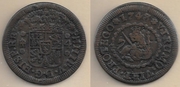 SPAIN: Felipe V (1700-1746)  1743 4 Maravedis,  Segovia Mint; CCT-1690.  **SOLD OUT**