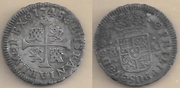 SPAIN: Felipe V (1700-1746)  1745-AJ 1/2 Real,  Madrid Mint; CCT-1463.  **SOLD OUT**