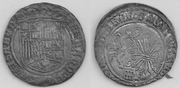 SPAIN: Ferdinand & Isabella (1474-1504)  1 Real of (1497-1504), Segovia Mint, Assayer F; CCT-270.  **SOLD OUT**