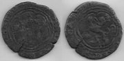 SPAIN: Reyes Catolicos (1474-1504) 4 Maravedis, issue of 1552-1566, Coruna Mint; CT-399.  **SOLD OUT**