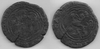 SPAIN: Reyes Catolicos (1474-1504) 4 Maravedis, issue of 1552-1566, Coruna Mint; CT-399.  **SOLD OUT**