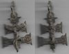 SPAIN: Santiago de Compastella 12th-14th Century Bronze Caravaca Cross. 