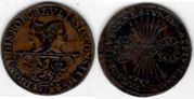 SPANISH NETHERLANDS 1584 Jeton, To the qualities of Prince William of Orange, Antwerp Mint; Dugn 2997.  **SOLD OUT**