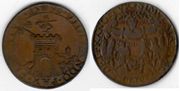 SPANISH NETHERLANDS 1596 Jeton, Feigned peace broken, Dordrecht Mint; Dugn 3391.  **SOLD OUT**
