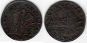 SPANISH NETHERLANDS 1604 Jeton, Spinola takes command of the Siege of Oostende, Antwerp Mint; Dugn 3591.  **SOLD OUT**