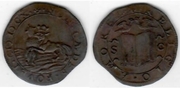 SPANISH NETHERLANDS 1610 Jeton, Assassination of King Henri IV of France, Dordrecht Mint; Dugn 3665.  **SOLD OUT**