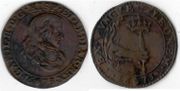 SPANISH NETHERLANDS 1673 Jeton, Antwerp Mint; Declaration of war to France.  Dugn 4310.  **SOLD OUT**