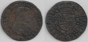 SPANISH NETHERLANDS 1679 Jeton,  Charles II Bureau of Finances, Brussels; Dugn 4424.  **SOLD OUT**