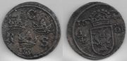 SWEDEN: Christina (1632-54) 1644 1/4 Ore, Avesta Mint; KM-188.  **SOLD OUT**